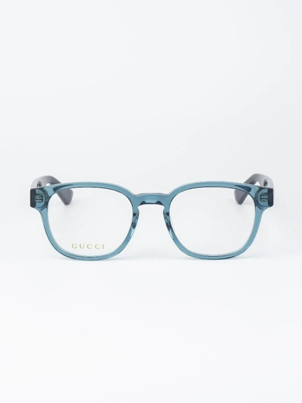 Gucci Women Eyeglasses Transparent Blue Square GG0927O 006 NEW AUTHENTIC